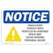 Signmission OSHA Sign, Pinch Point Contact W/ Vehicle W/, 18in X 12in Rigid Plastic, 12" W, 18" L, Landscape OS-NS-P-1218-L-17284 - alternate 1
